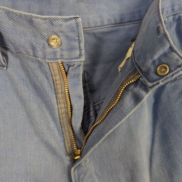 Vintage 60's Big‎ Yank Blue Denim Flare Raw Hem Women's Jeans - Picture 8 of 11